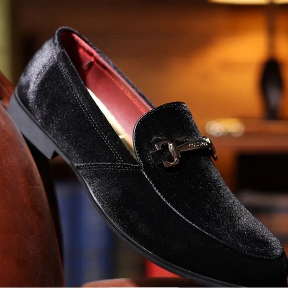 Men's Solid Penny Loafers, Breathable Lightweight Anti-skid Slip On Shoes - Picture 4 of 6